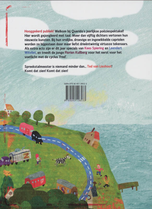 Kwam dat zien. Kwam dat zien / Querido's poeziespektakel / 1 achterkant