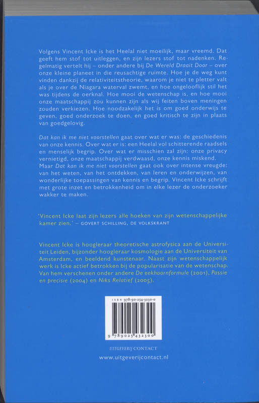 Dat Kan Ik Me Niet Voorstellen achterkant