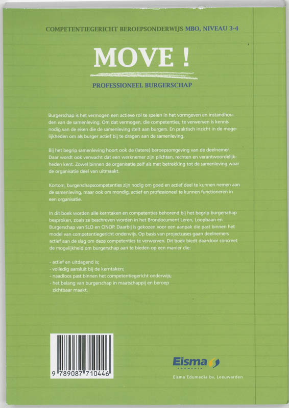 Move! 3/4 Professioneel burgerschap achterkant