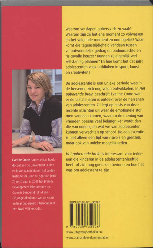 Het puberende brein achterkant