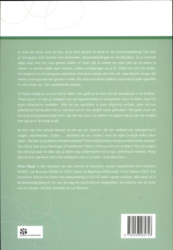 Press pauze: Ruimte creëren voor open exploreren achterkant