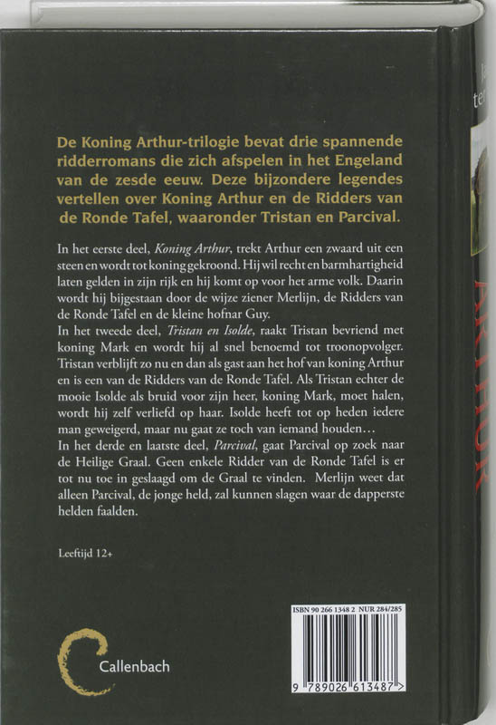 Koning Arthur Trilogie achterkant