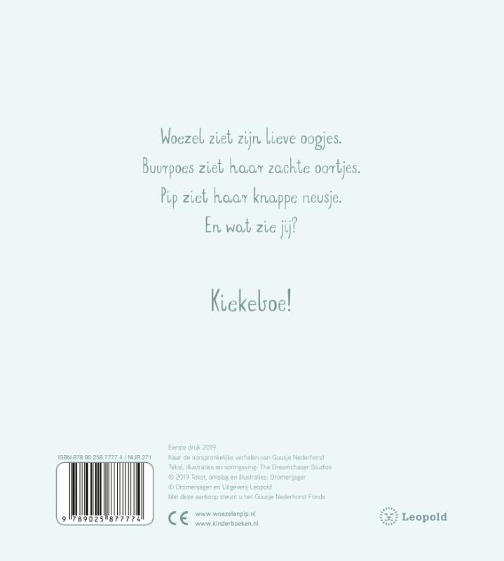 Baby-Kiekeboe! / Woezel & Pip achterkant