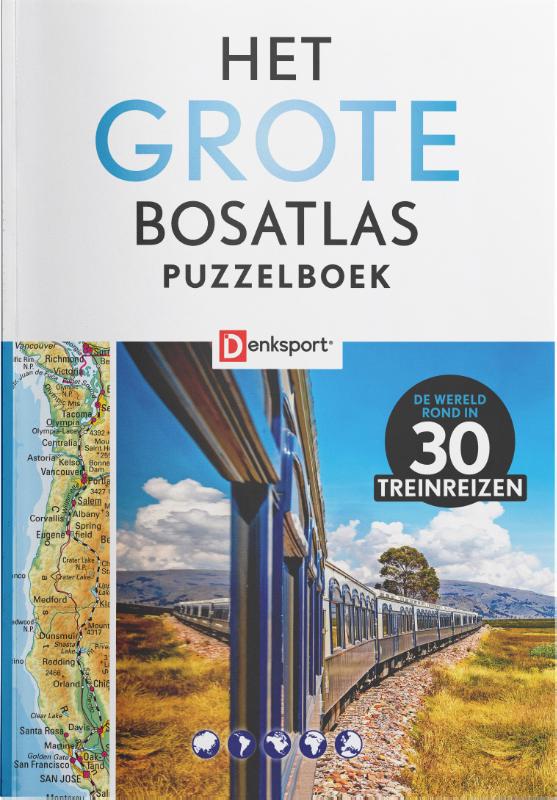 Denksport - Grote Bosatlas Puzzelboek 4: treinreizen / Denksport Puzzelboek