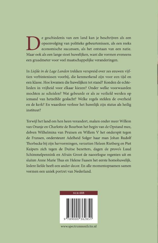 Liefde in de Lage Landen achterkant