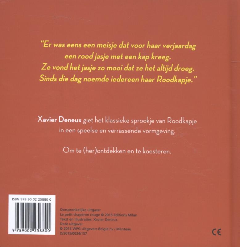 Roodkapje en de boze wolf achterkant