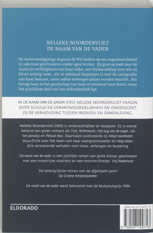 Naam van de vader / Eldorado achterkant