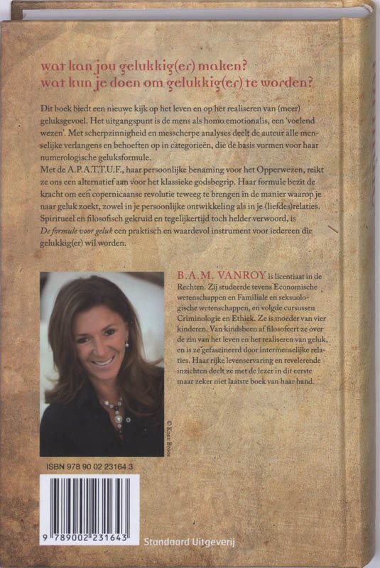 De formule voor geluk achterkant