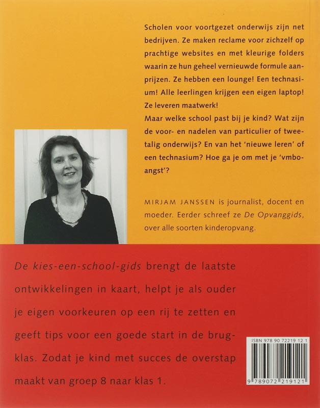 De Kies Een School Gids 2007 achterkant