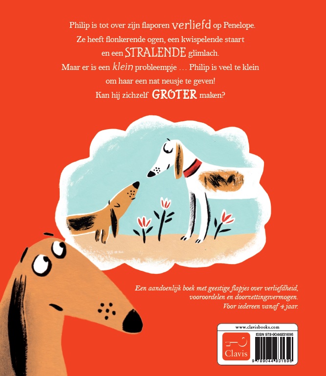 Hond op hakken achterkant