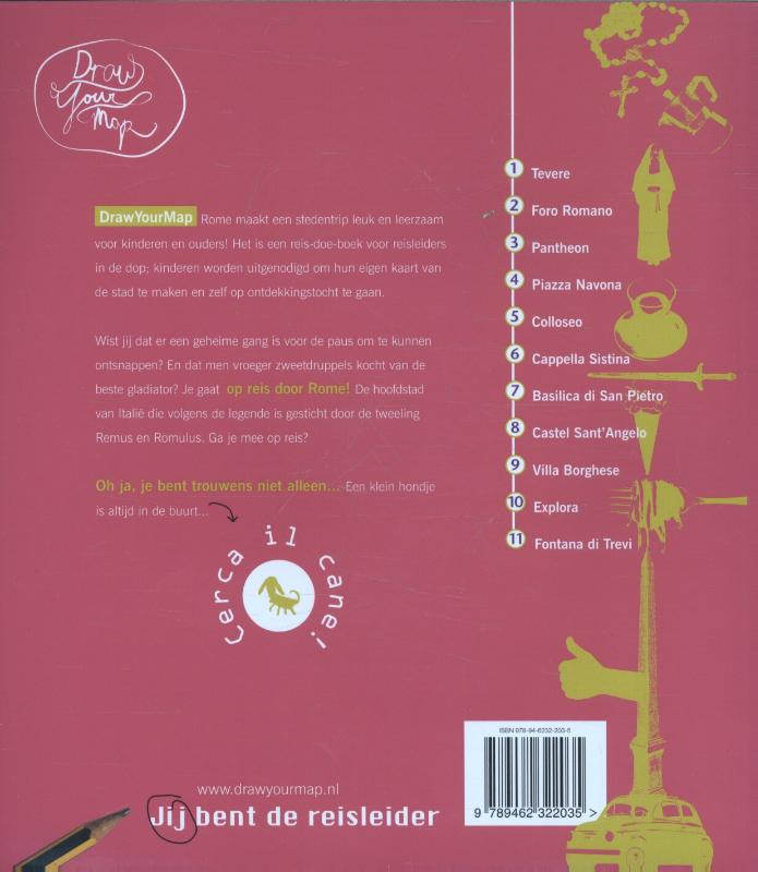 DrawYourMap  -   Rome achterkant