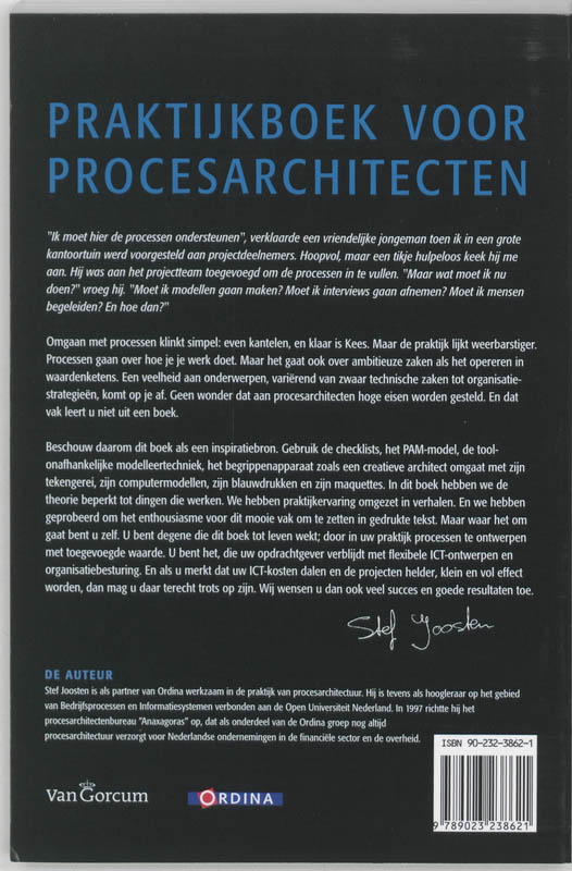 Praktijkboek voor procesarchitecten achterkant