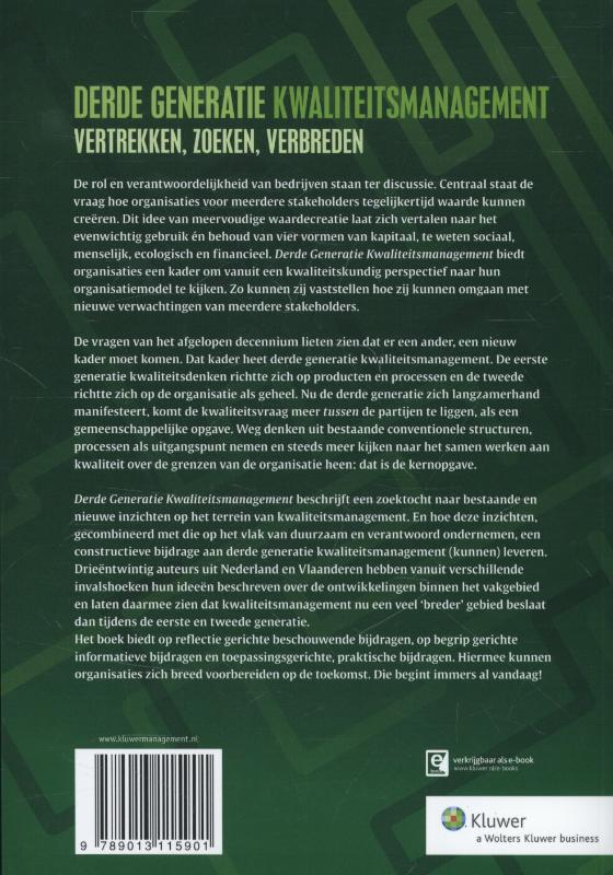 Derde generatie kwaliteitsmanagement achterkant