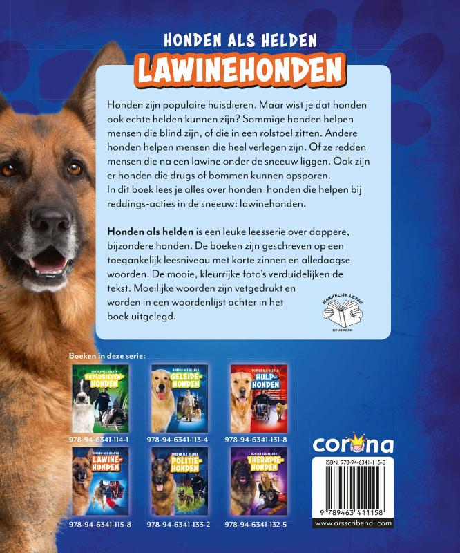 Honden als helden  -   Lawinehonden achterkant