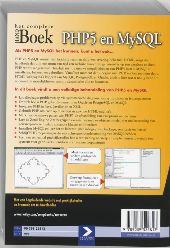 PHP5 en MySQL / Het complete HANDBoek achterkant