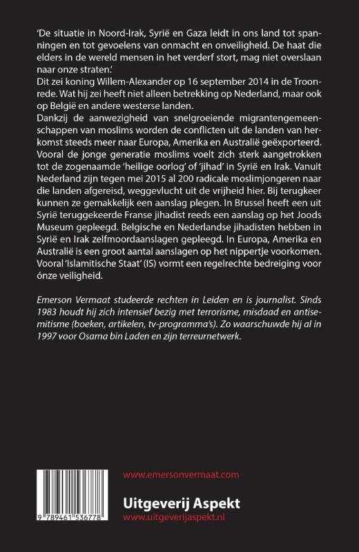 'De haat mag niet overslaan naar onze straten' achterkant