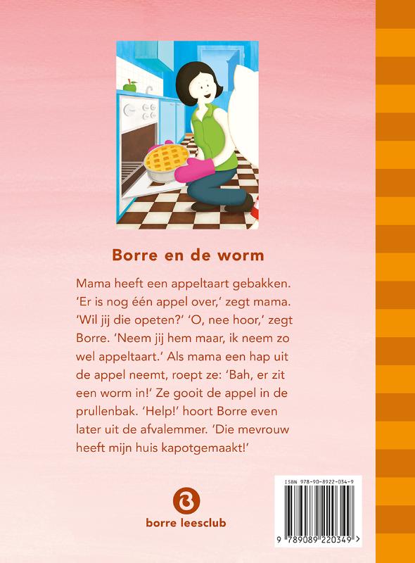 Borre en de worm / De Gestreepte Boekjes achterkant