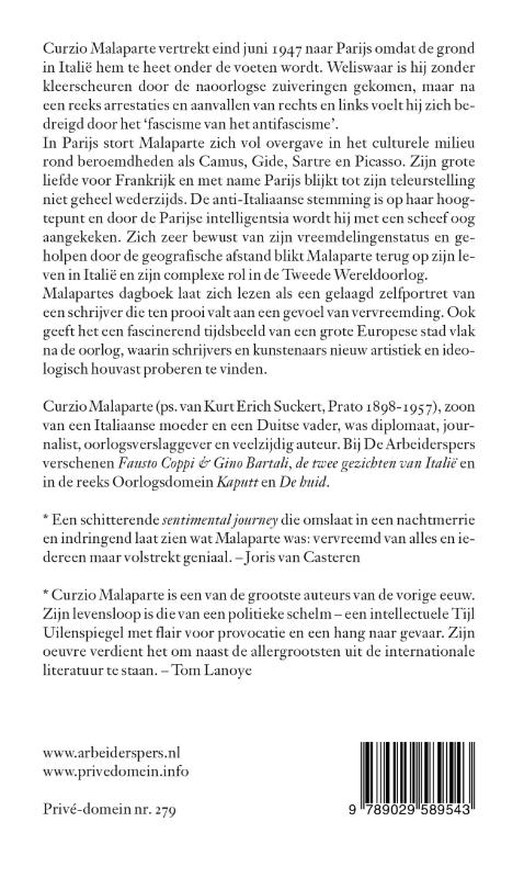 Dagboek van een vreemdeling in Parijs / Prive-domein / 279 achterkant