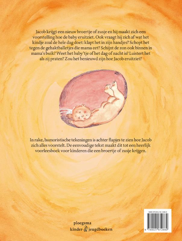De buitelende baby in mama's buik / Ploegsma kinder- & jeugdboeken achterkant