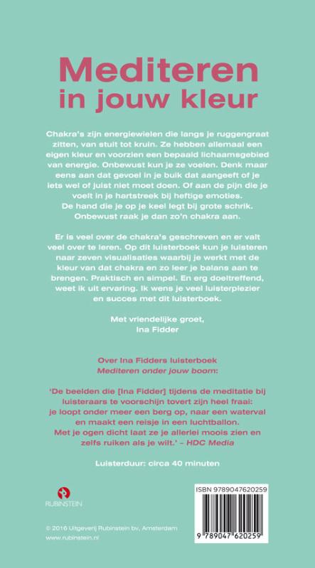 Mediteren in jouw kleur achterkant