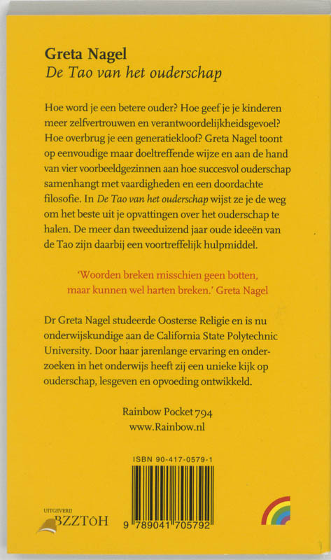 De Tao Van Het Ouderschap achterkant