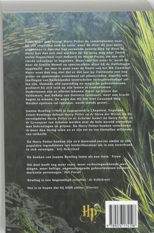 Harry Potter en de vuurbeker / Harry Potter / 4 achterkant