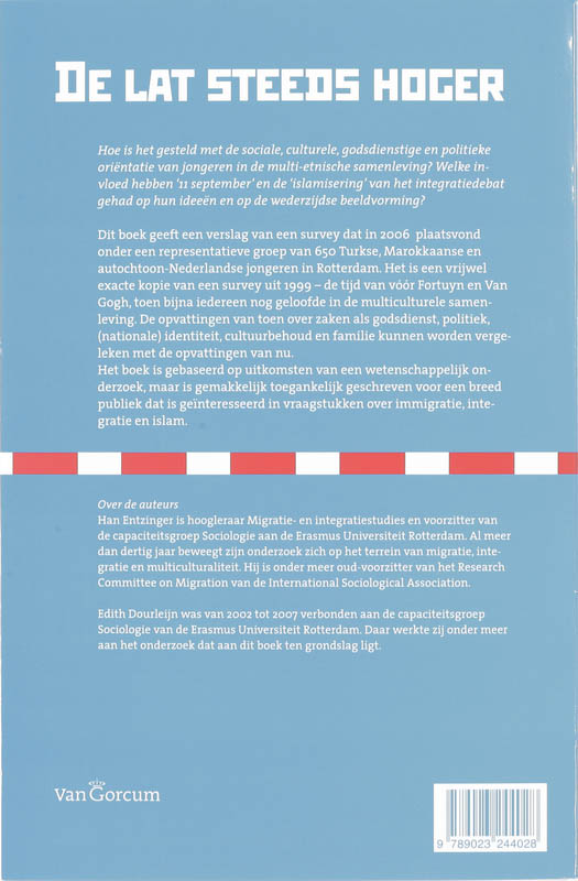 De lat steeds hoger achterkant