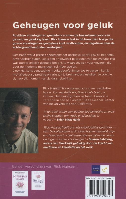 Geheugen voor geluk achterkant