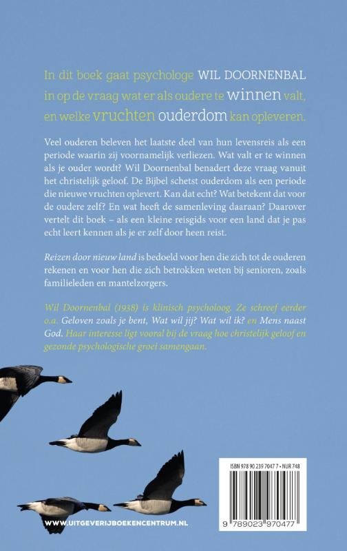 Reizen door nieuw land achterkant