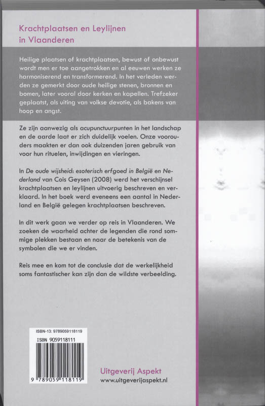 Krachtplaatsen en Leylijnen in Vlaanderen achterkant