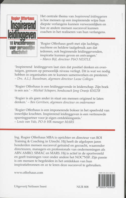 Inspirerend leidinggeven achterkant