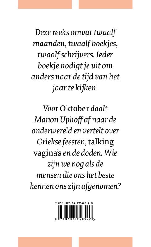 Oktober / De Maanden / 2 achterkant