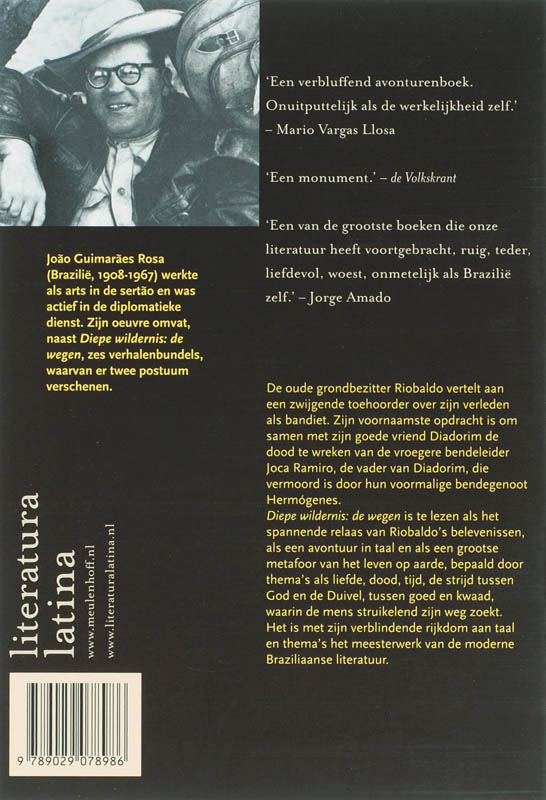 Diepe wildernis: de wegen / Literatura Latina achterkant