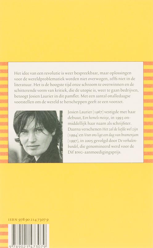 Onze Stralende Toekomst achterkant