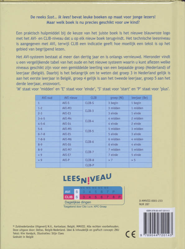 Een dans op het bed / Ssst... ik lees! achterkant