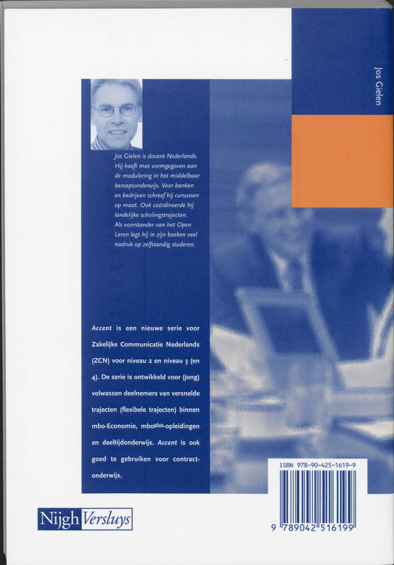 Mondelinge communicatie / Tekstboek / Accent achterkant