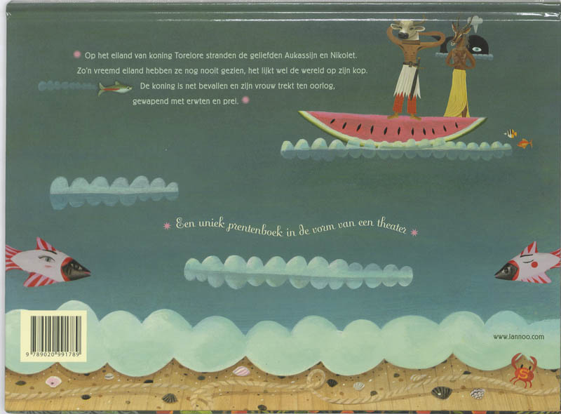 Het heerlijke eiland van Koning Torelore achterkant