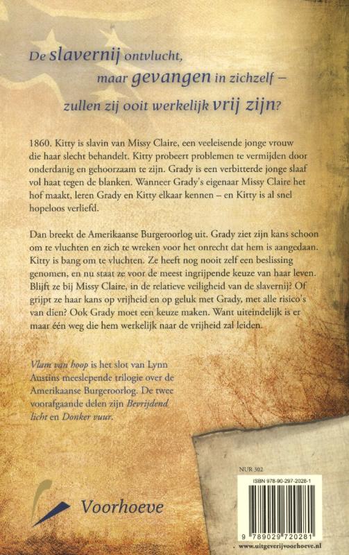 Vlam van hoop achterkant