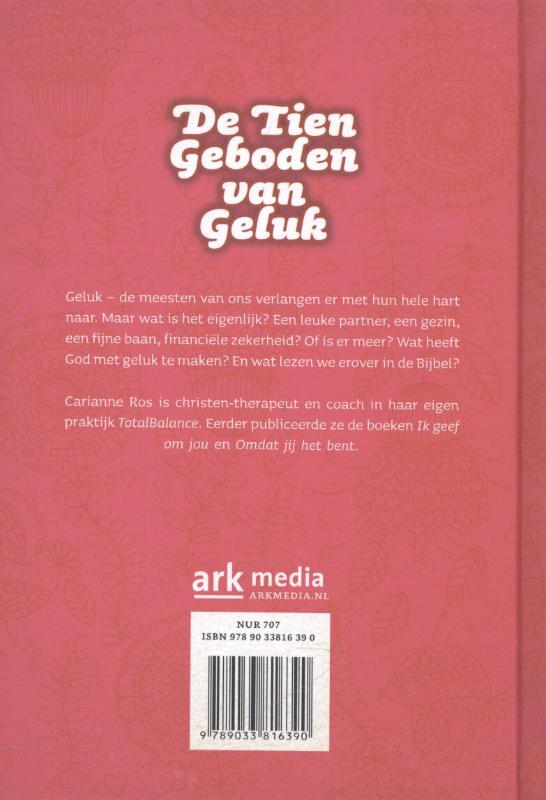 De tien geboden van geluk achterkant