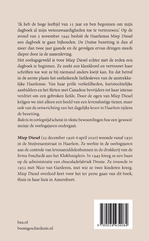 Bakvis in oorlogstijd achterkant