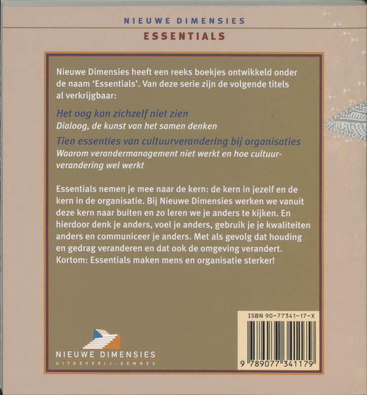 Het oog kan zichzelf niet zien achterkant