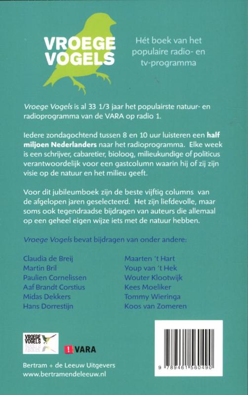 Vroege Vogels achterkant