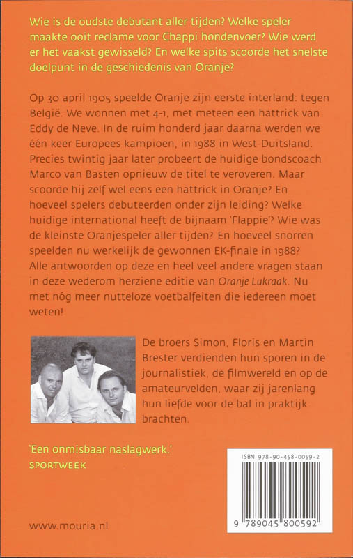 Oranje Lukraak Ek 2008 achterkant