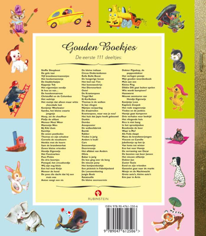 Eén jaar in Artis / Gouden Boekjes achterkant