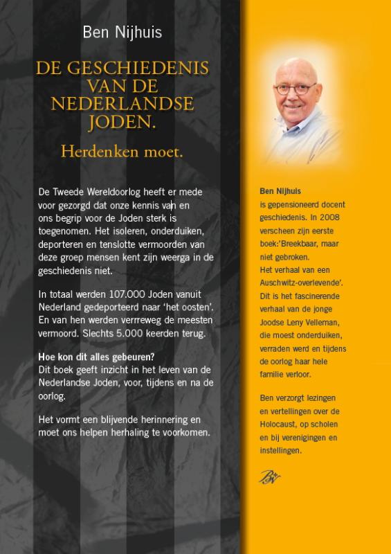 de geschiedenis van de Nederlandse Joden achterkant