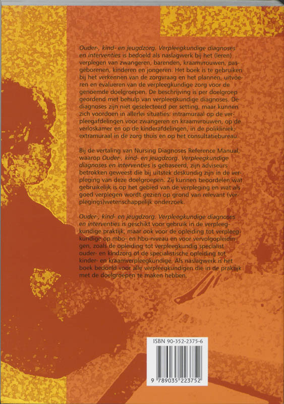 Ouder-, kind- en jeugdzorg - vepleegkundige diagnoses en interventies achterkant