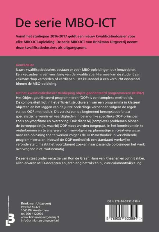 Object georiënteerd programmeren, design patterns achterkant