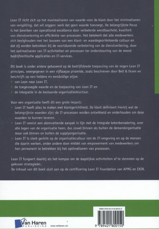 Lean IT – Theorie en praktijk van Lean in een IT-omgeving achterkant