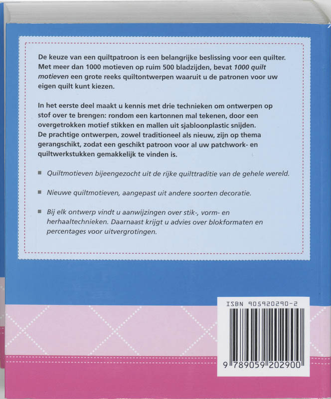 1000 Quilt-Motieven achterkant