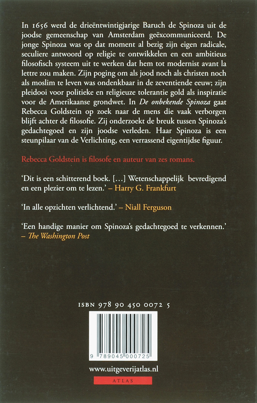 De onbekende Spinoza achterkant